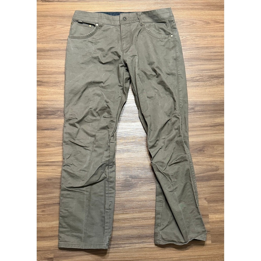 Kuhl Patina Dye Ryder Heavyweight Brown Pants Outdoor Hiking Men's Sz 33x32